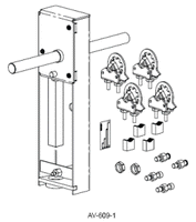 AV-609-1 | SmartX Actuator Mounting Linkage for One or Two Actuators on 6 in VB-8xx3 and 5 and 6 in VB-9313 Flanged Globe Valves | Schneider Electric