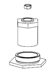 Schneider Electric AV-801 Adapter Kit For JCI VG7xxxCT, VG7xxxET, VG7xxxGT, and VG7xxxLT, 1/2" and 3/4" Two and Three Way Globe Valves | Blackhawk Supply
