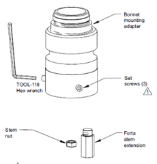 Schneider Electric AV-810 Adapter Kit for Honeywell 1/2" - 2" V5011, V5011F, V5011G, V5011N, V5013, V5013F, V5013G, and V5013N Globe Valves | Blackhawk Supply