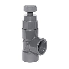 Hayward AV10025T 1/4" PVC Angle Globe Valves w/FPM o-ring seal and seat; threaded end connections | Blackhawk Supply