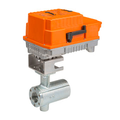 Belimo B2150VB-055+PKRXUP-MFT-T Ball Valve (VB), 1 1/2", 2-way, ANSI Class300 | Configurable Valve Actuator, Electronic fail-safe, AC24-240V / DC24-125V, 2-10V, 2 x SPDT, terminals, BACnet MS/TP | Blackhawk Supply