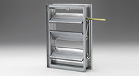 CD60 | Galv. rectangular, airfoil, class IA leakage, heavy duty, 6000 FPM, 13