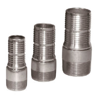CNT-200CR-SS316 | 2 CRIMPLOK COMB NIPPLE THREADED SS316 | Midland Metal Mfg.