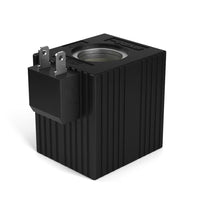 851058-012VDC | ParkerÆs 1 inch DS Coil is a high power coil often used with 12, 16, and 20 size proportional or on-off solenoid cartridges. Multiple voltage and termination styles are standard cataloged options. | Parker