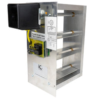 D-Z1-2018-BM | 20 x 18 Two-Position Zone One Damper Assembly - Bottom Mount | iO HVAC Controls