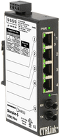 EISK5-100T/FT-U | Skorpion 4-Port 10/100Mbps 1-Port MM ST-fiber Switch (Made in USA) | Contemporary Controls