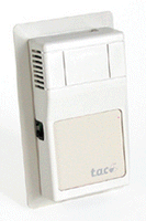 ETR102-LED | Room Temp Sensor: 1.8K Ohm Thermistor for Vista Compatibility, Override, LED, SE Logo | Schneider Electric (OBSOLETE)