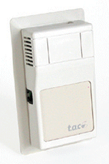 Schneider Electric ETR502-RJ4 Room Temp Sensor: 10K Ohm Type 3 Thermistor for Continuum Compatibility, Override, RJ11 Communication Jack, SE Logo | Blackhawk Supply