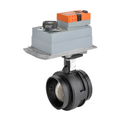 Belimo F6150VIC+DRB24-MFT-T Butterfly Valve - VIC (BFV), 6", 2-way, ANSI ClassGrooved AWWA | Valve Actuator, Non fail-safe, AC/DC 24V, 2-10V, terminals | Blackhawk Supply