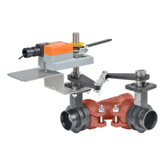 Belimo F765VIC+GMB24-MFT-X1 Butterfly Valve - VIC (BFV), 2 1/2", 3-way, ANSI ClassGrooved AWWA | Valve Actuator, Non fail-safe, AC/DC 24V, 2-10V | Blackhawk Supply