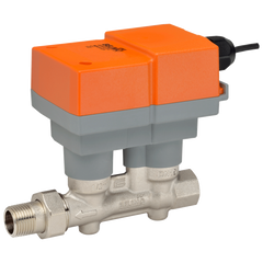 Belimo FM100 Flow Meter NPT 1" | Forged Brass | Nickel Plated | 21.8 GPM | Power Supply 24V | Output signal 0 - 10VDC | Blackhawk Supply