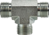 FS260344 | 9/16-18 MORFS UNION TEE, Hydraulic, O-Ring Face Seal Adapters, O Ring Face Seal Union Tee | Midland Metal Mfg.