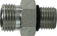 FS6400O68 | 11/16-16X3/4-16 (M ORFS X M ORB ST THD CONN), Hydraulic, O-Ring Face Seal Adapters, Straight Thread Connector | Midland Metal Mfg.