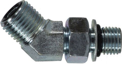 Midland Metal Mfg. FS680244 9/16-18X7/16-20 (M ORFS X M ORB 45 EL), Hydraulic, O-Ring Face Seal Adapters, O Ring Face Seal to O Ring Elbow 45 | Blackhawk Supply