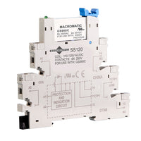 GSC120C | General Purpose Slim DIN-Rail Style Relay | 120V | 1P Pack of 5 | Macromatic