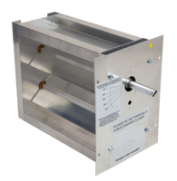 HD-BM-NA-2820 | 28 x 20 Two-Position Zone Damper - Bottom Mount-No Actuator, 5/8-1/2 Shaft | iO HVAC Controls