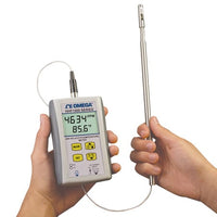 HHF1001R-W | HANDHELD AIR VELOCITY/TEMP | Omega