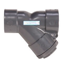 Hayward YS50050T 1/2" PVDF Y- Strainers w/FPM o-ring; 3/32" perf screen; threaded end connections | Blackhawk Supply