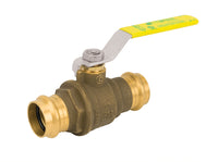 100-205SSG-IH | JP-100SSG, Full Port, 2 Piece, Press Connection, Dezincification Resistant Brass, with Stainless Steel Ball and Stem, Insulated Handle 250 WOG | Jomar
