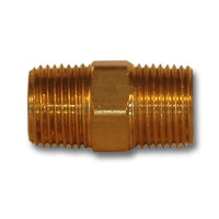 LF23325X4 | 1/4MPTX1/4MPT LF HEX NIPPLE MAF/USA Mid-America Fittings Made in USA | Midland Metal Mfg.
