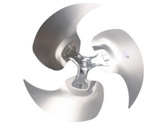 Lennox 85M49 Lennox 100017-01, Swept Wing Fan Blade, 26" Diameter, 3-Blade, 24 Pitch, 1/2" Bore, CCW Facing Discharge | Blackhawk Supply