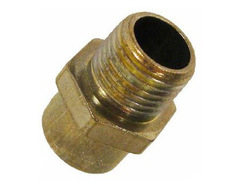 Lennox 57W68 Lennox R39030B009, Gas Orifice, #44 (0.0935") , Silver Color Code, 0.72" OAL, 1/8-27 NPT Thread | Blackhawk Supply