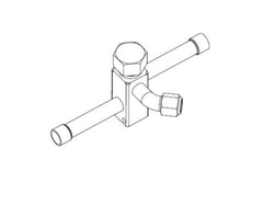 Lennox 17W38 Lennox Liquid Line Service Valve 3/8" OD Tubing1/4" Flare Fitting17W38 | Blackhawk Supply