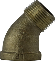 44207LFUSA | 1-1/2 LF DOMESTIC BRASS ST ELBOW 45 (MADE IN USA) | Midland Metal Mfg.