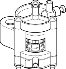 Schneider Electric N800-0555-BOX Plastic Positioner Only in Box, Utilizes a Pilot-Operated, Relay-Type Postion Sensing Mechanism, For Use With M556, M573 and M574 Actuators | Blackhawk Supply