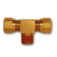 NT72-44VS | 1/4X1/4 NAB MA TEE BRNC W/RTS MAF/USA Mid-America Fittings Made in USA | Midland Metal Mfg.