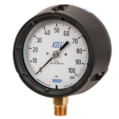 Wika 9775110 212.34.4.5 | 600 psi 2nd scale kPa 1/4 NPT lower mount | XSEL Process Gauge | Copper Alloy | Blackhawk Supply
