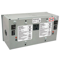 PSH100A100AW | Enclosed Dual 100VA 120 to 24Vac UL class 2 power supply secondary wires | Functional Devices