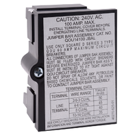 QOU14100JBAL | JUMPER BAR ASSY 4POLE 100A W/LEFT WIRING | Square D