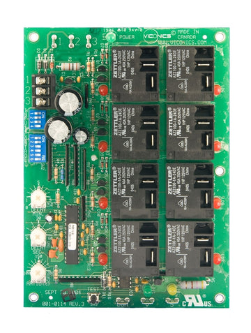 Viconics R851V-8 Step controller, 8 stages (AC/DC isolated outputs) with vernier output for heaters | Blackhawk Supply