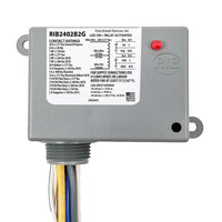 RIB2402B2G | Enclosed Relay 20Amp Dual SPDT 24Vac/dc/208-277Vac Ganged | Functional Devices