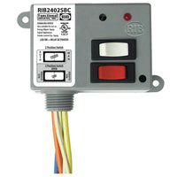 RIB2402SBC | Enclosed Relay 20Amp SPDT + Override 24Vac/dc/208-277Vac | Functional Devices