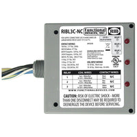 RIBL3C-NC | Enclosed Relays 10Amp 3 SPST-NC 10-30Vac/dc | Functional Devices