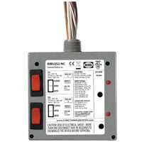 RIBU2S2-NC | Enclosed Relays 10Amp 2 SPST-NC 10-30Vac/dc or 120Vac + Override | Functional Devices