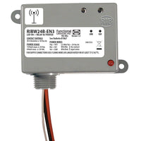 RIBW24B-EN3 | EnOcean 902 Mhz Enclosed Relay 20Amp 24Vac 2-Way Wireless Dry-Cont. Input | Functional Devices