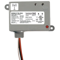 RIBW277B-EN3 | EnOcean 902 Mhz Enclosed Relay 20Amp 277Vac 2-Way Wireless Dry-Cont. Input | Functional Devices