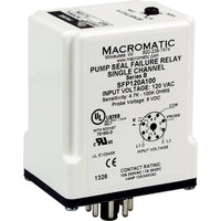 SFP024A100 | Seal Leak Relay | Single Channel | 4.7-100K Ohms | 24V AC Input | 10 Amp SPDT Relay | Plug-In | Macromatic
