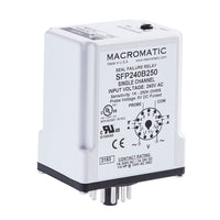 SFP240B100 | Seal Leak Relay | Single Channel | 4.7-100K Ohms | 240VAC Input | 7 Amp DPDT Relay | Plug-In | Macromatic