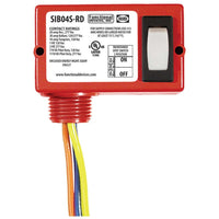 SIB04S-RD | Enclosed Switch 20Amp maintained 2 position 3 wire Red Hsg | Functional Devices