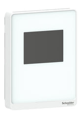 Schneider Electric SLPWTX2 SpaceLogic SLP Series Humidity Sensor, Room, Temperature, Color Touchscreen, BACnet MSTP/Modbus, Optimum White Housing | Blackhawk Supply