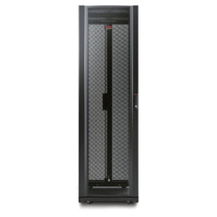 APC AR3810 NetShelter AV 42U 600mm Wide x 825mm Deep Enclosure with Sides and 10-32 Threaded Rails Black | Blackhawk Supply