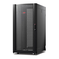 AR3814 | NetShelter AV 24U 600mm Wide x 825mm Deep Enclosure with Sides and 10-32 Threaded Rails Black | APC