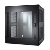 AR100 | NetShelter WX 13U w/Threaded Hole Vertical Mounting Rail Glass Front Door Black | APC