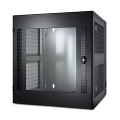 APC AR100 NetShelter WX 13U w/Threaded Hole Vertical Mounting Rail Glass Front Door Black | Blackhawk Supply