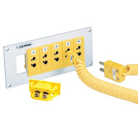 SPJ-NI-F | IEC STD SNAP PANEL JACK PINK | Omega