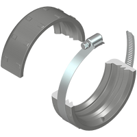 SNK-030 | 3 PVC UNION SPLIT NUT KIT | (PG:299) Spears